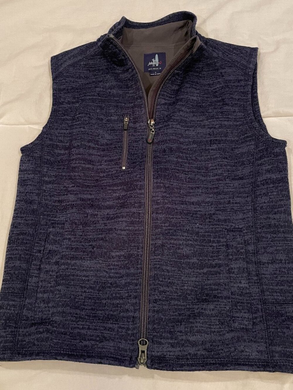 Johnnie O  Tahoe Jr. 2-Way Zip Front Fleece Vest Size 7